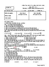 Đề thi học kỳ II môn Vật lý Lớp 11 - Mã đề 132 - Năm học 2019-2020